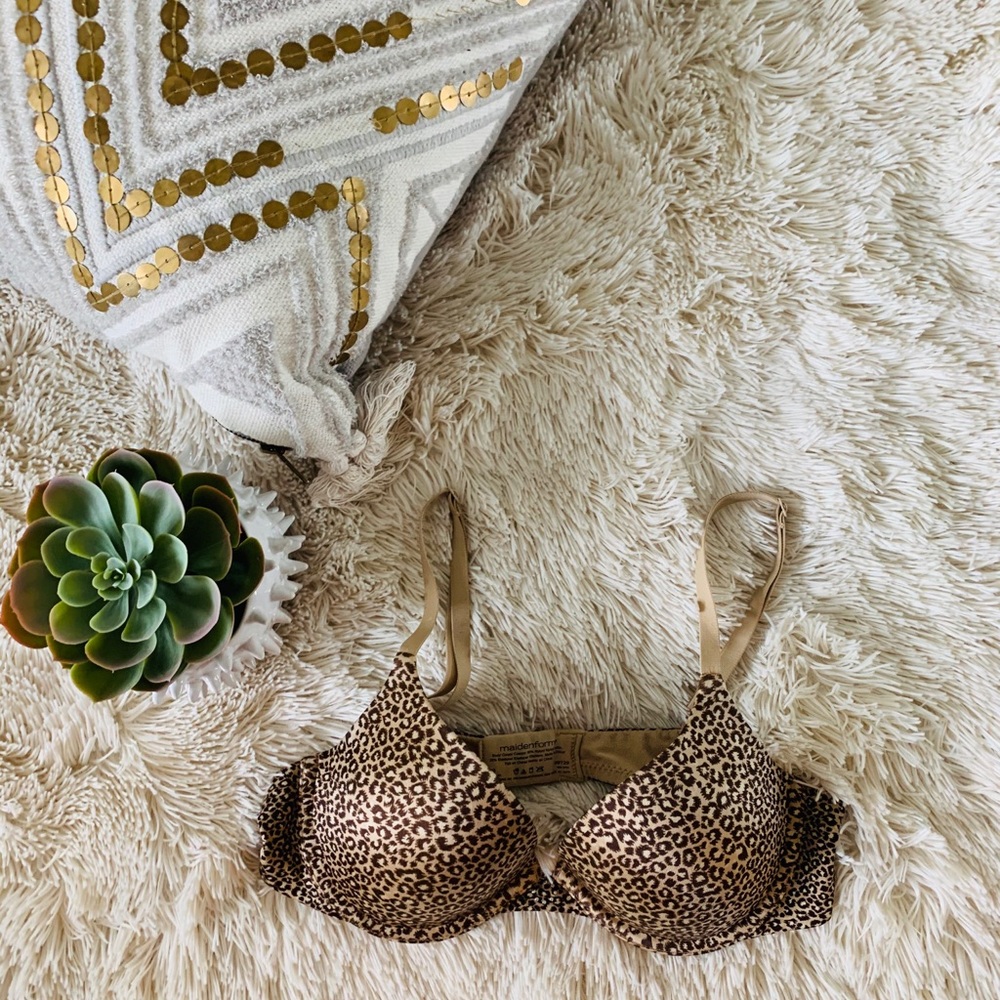Maidenform Leopard Print Padded Bra